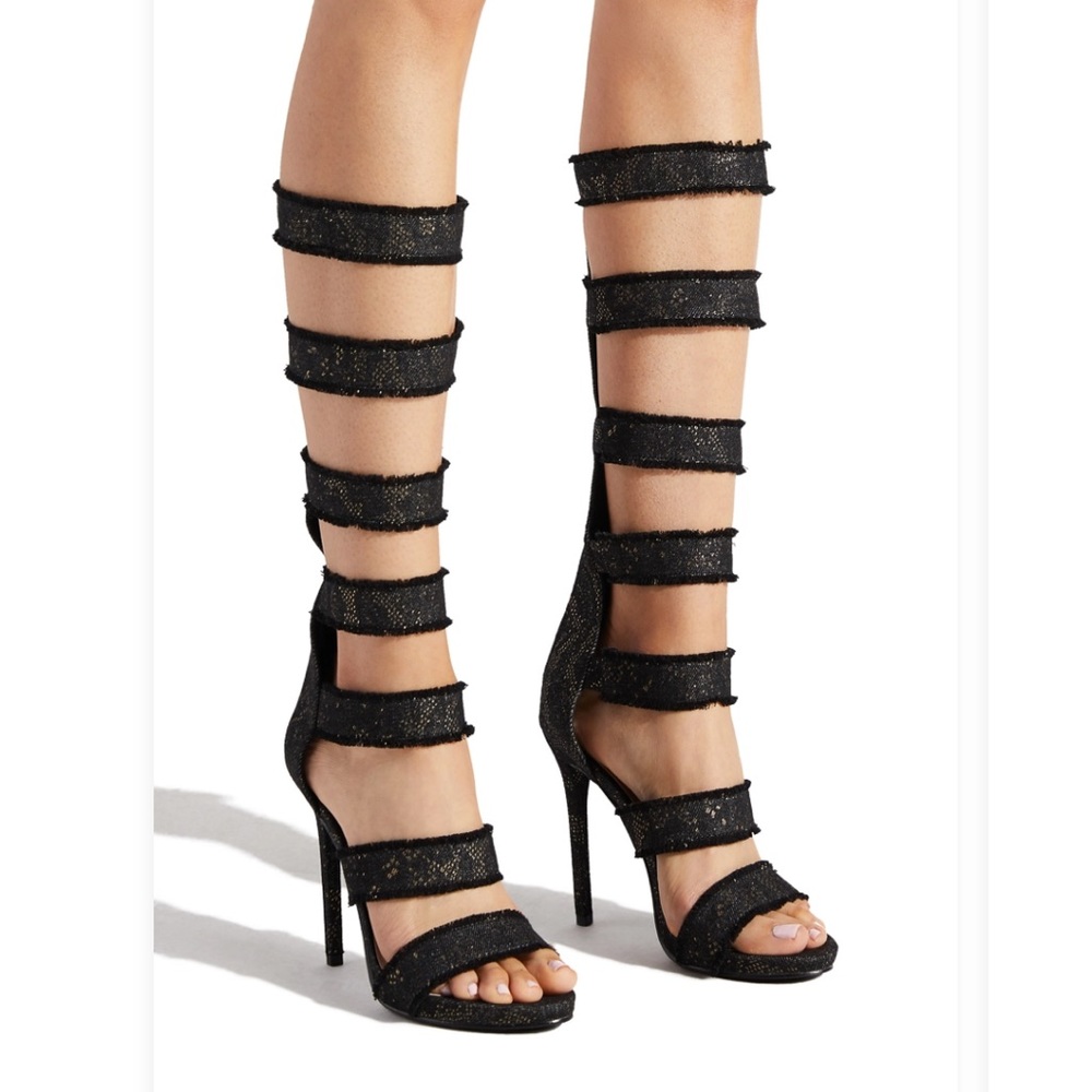 Shoe Dazzle Leona Glam Gladiator Sandal